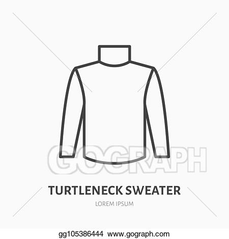 sweatshirt clipart turtleneck