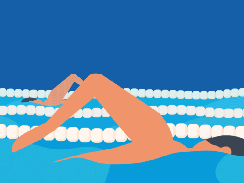 swimmer clipart front crawl