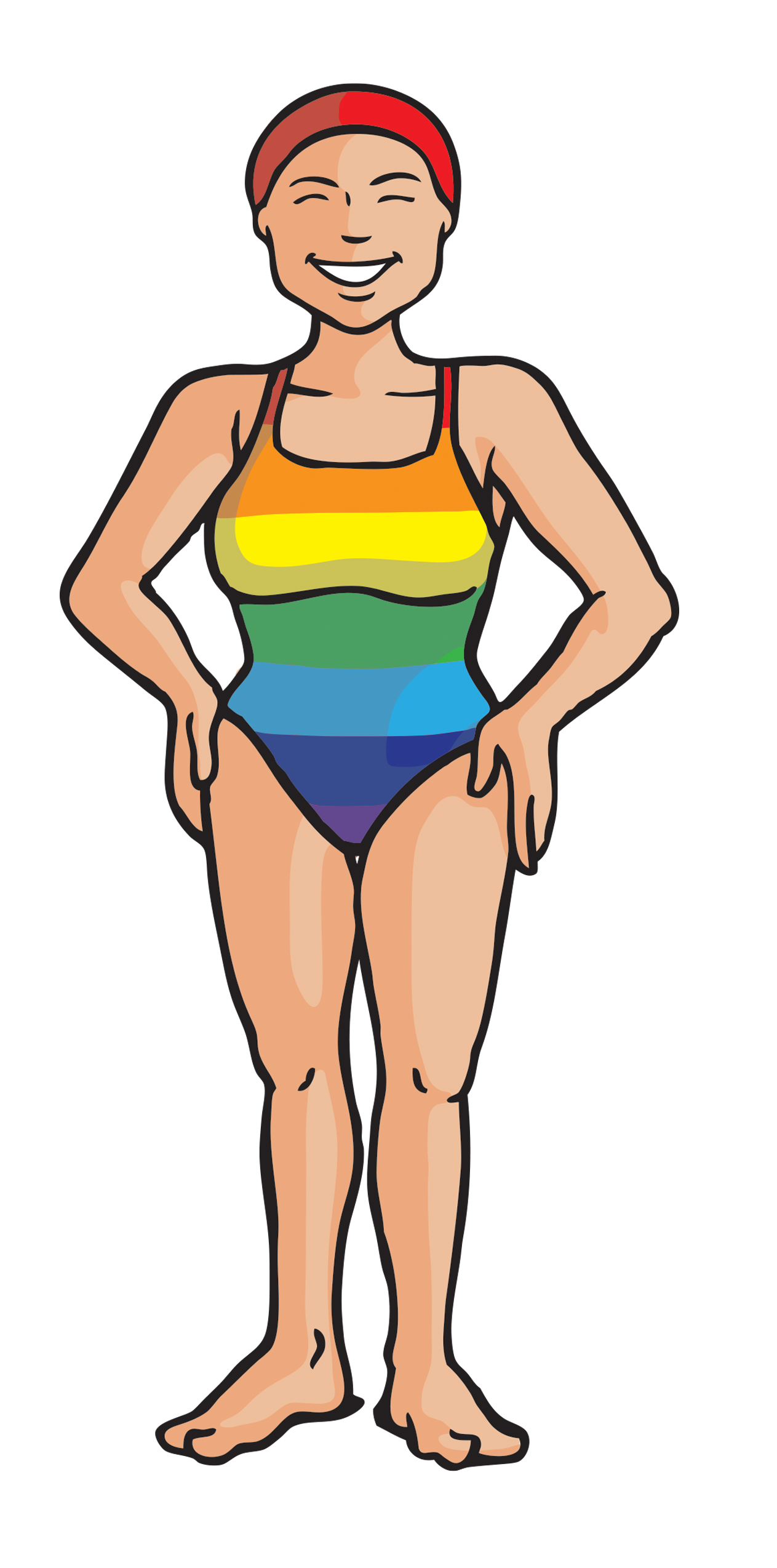 swimmer clipart male swimmer