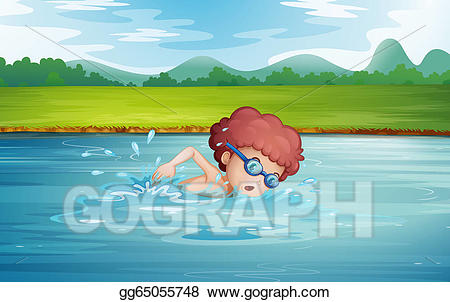 swimmer clipart river swimming