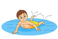 swimmer clipart shallow