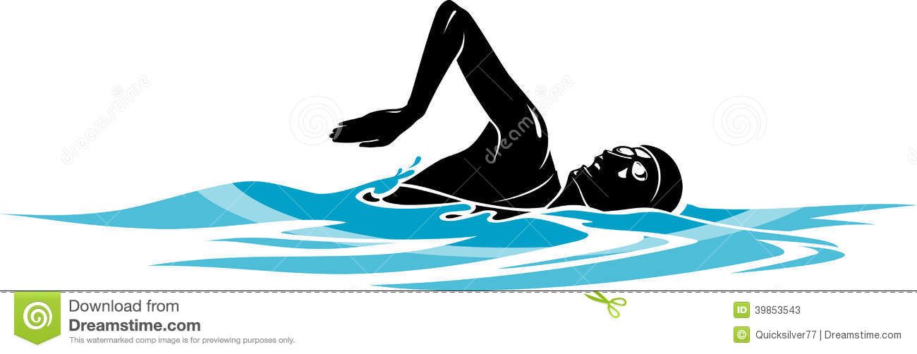 swimmer clipart swimming trophy