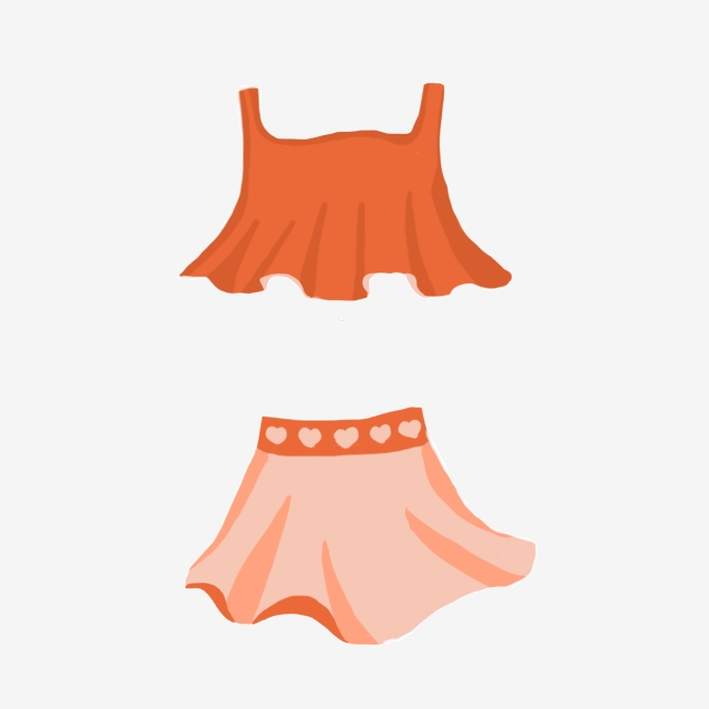 swimsuit clipart orange