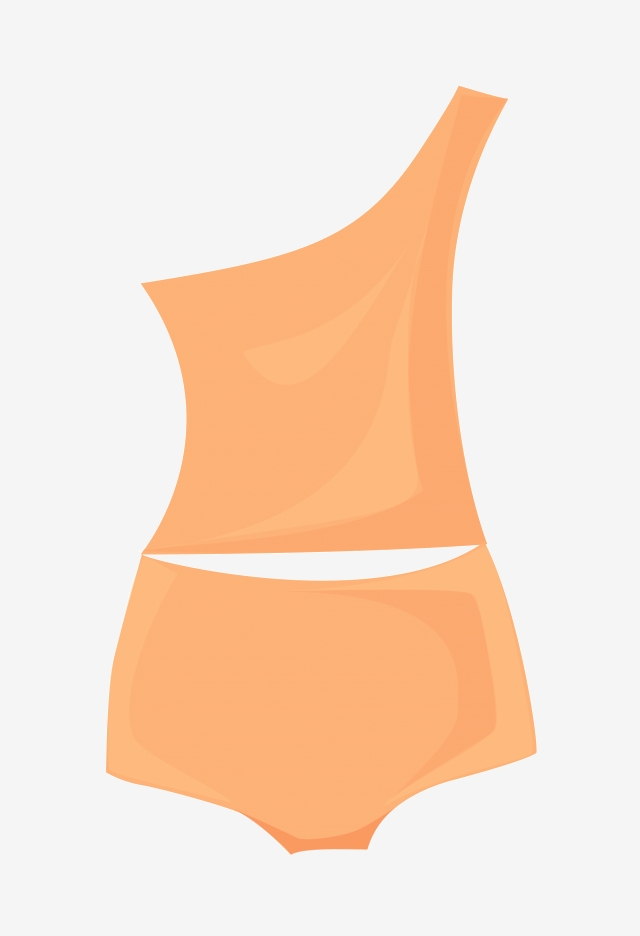 swimsuit clipart orange