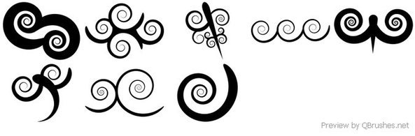 Swirl clipart brush. Free sets and vector