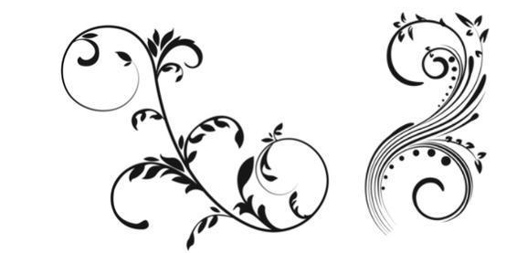 Flowers photoshop brushes brushlovers. Swirl clipart brush