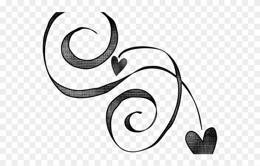 Whimsical heart clip art. Swirl clipart country