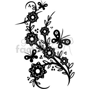 swirl clipart floral