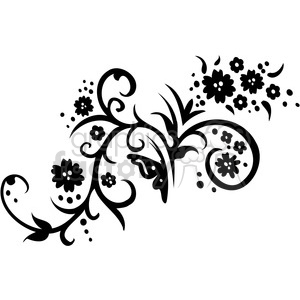 swirl clipart floral