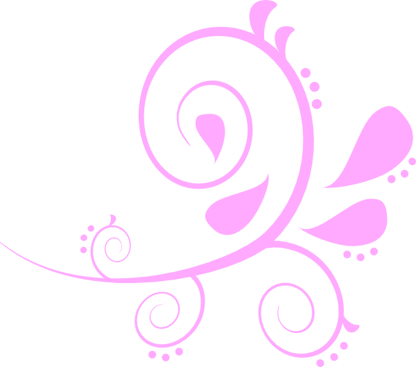 Pink clip art at. Swirl clipart menu
