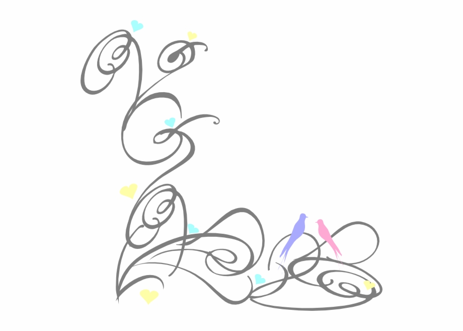 Swirl clipart page. Decorative clip art wedding