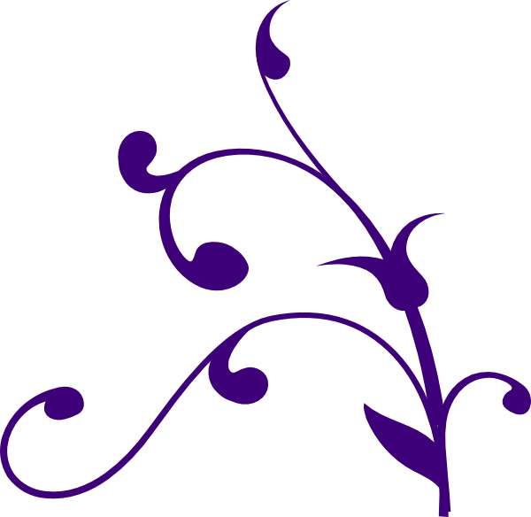 Purple clip art at. Vines clipart swirl