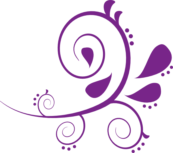 swirl clipart purple