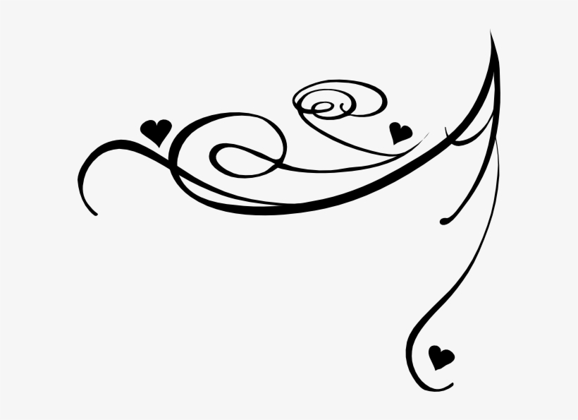 Decorative clip art at. Swirl clipart side