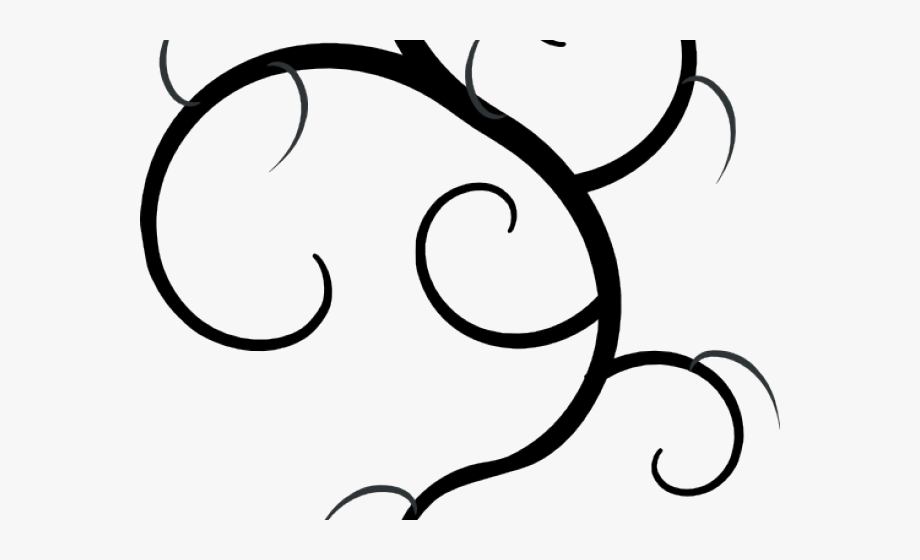 Swirl clipart vine. Vines outline clip art
