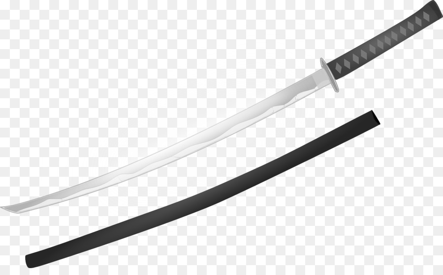 Sword clipart katana. White background samurai illustration