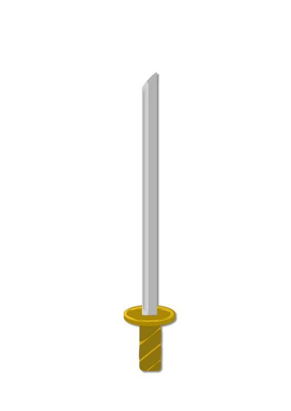 sword clipart line drawing