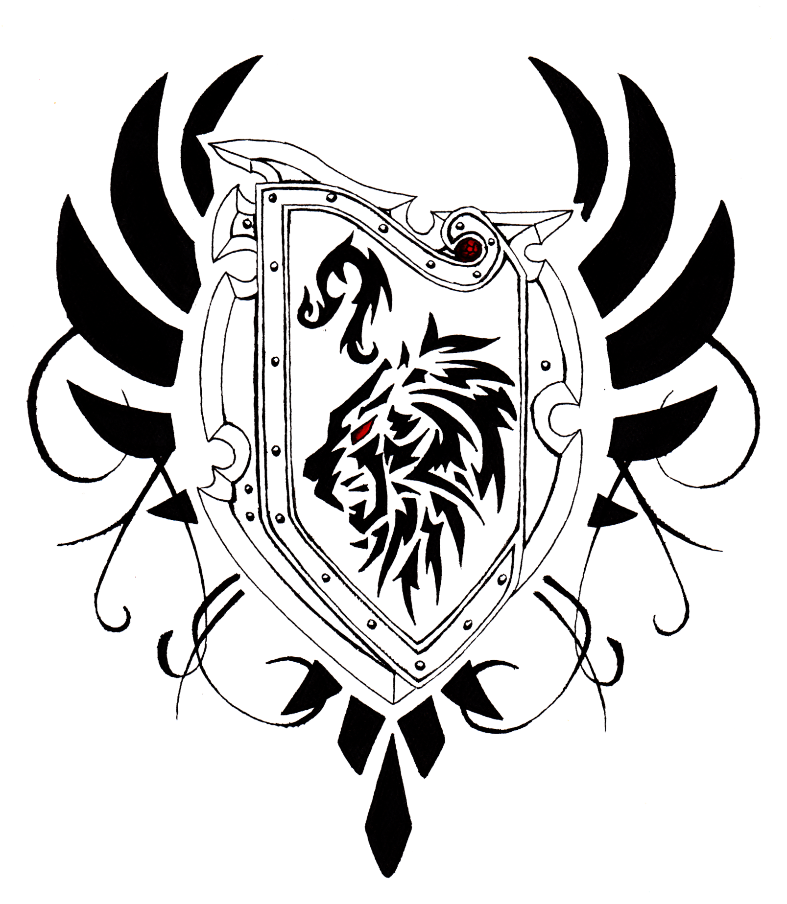 And shield drawing at. Sword clipart stencil