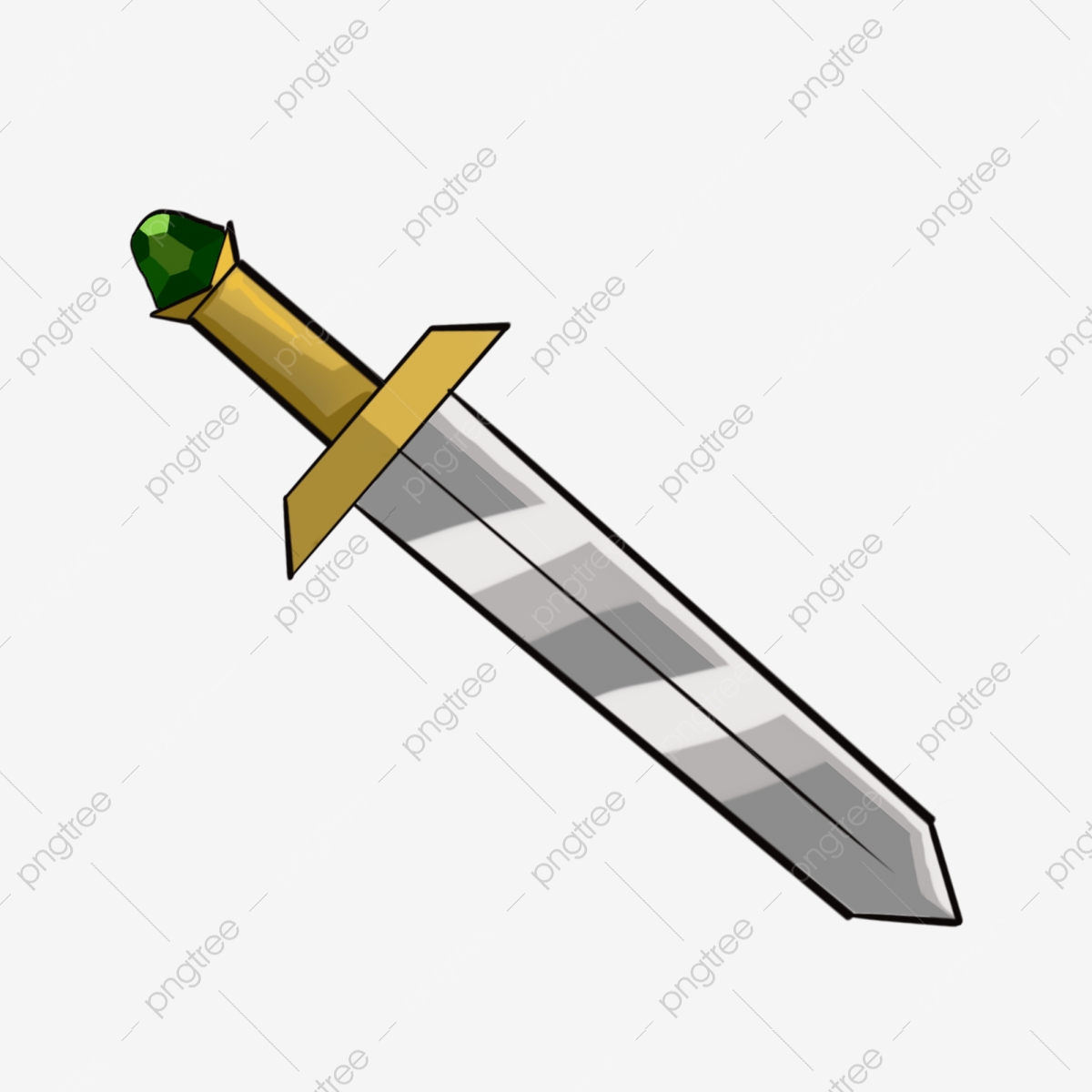 Pointed creative illustration . Sword clipart toy