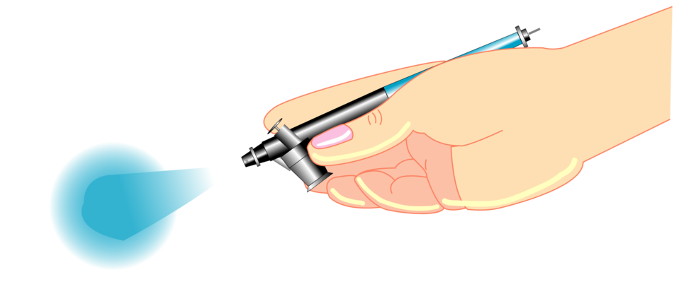 syringe clipart hand holding