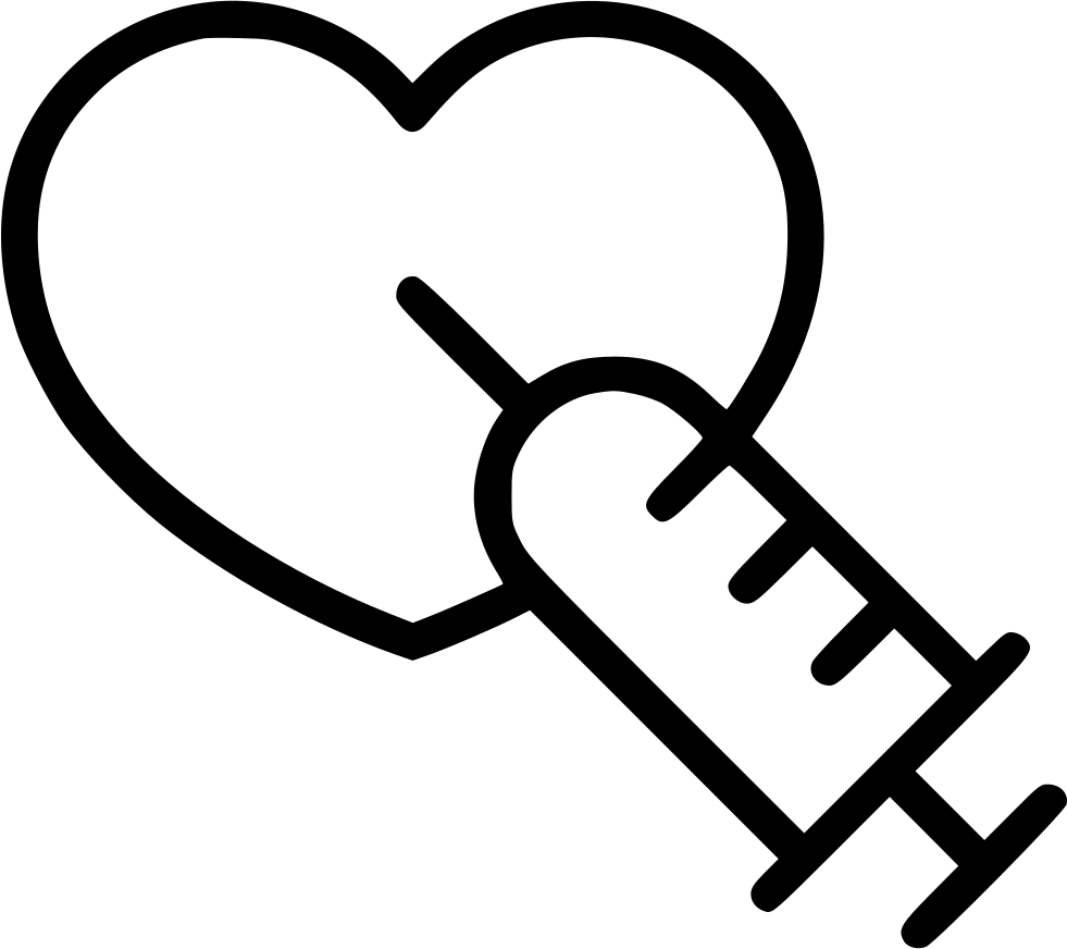 Heart adrenaline reanimation svg. Syringe clipart injector