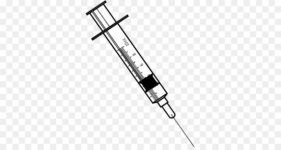 syringe clipart line drawing