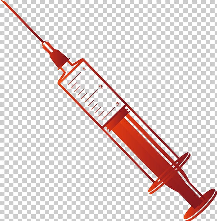 syringe clipart red
