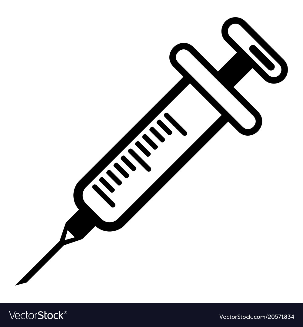 syringe clipart simple
