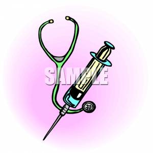 A and royalty free. Syringe clipart stethoscope