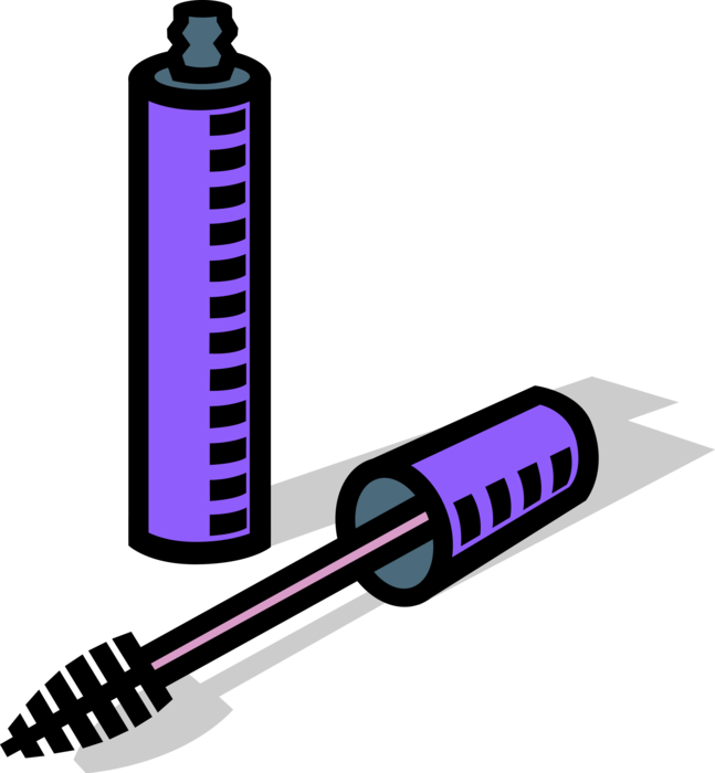 Syringe clipart vector. Mascara makeup image illustration