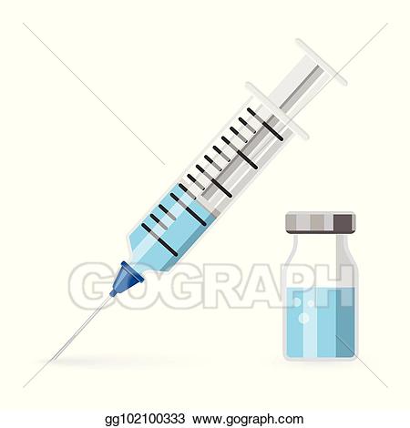 syringe clipart vial