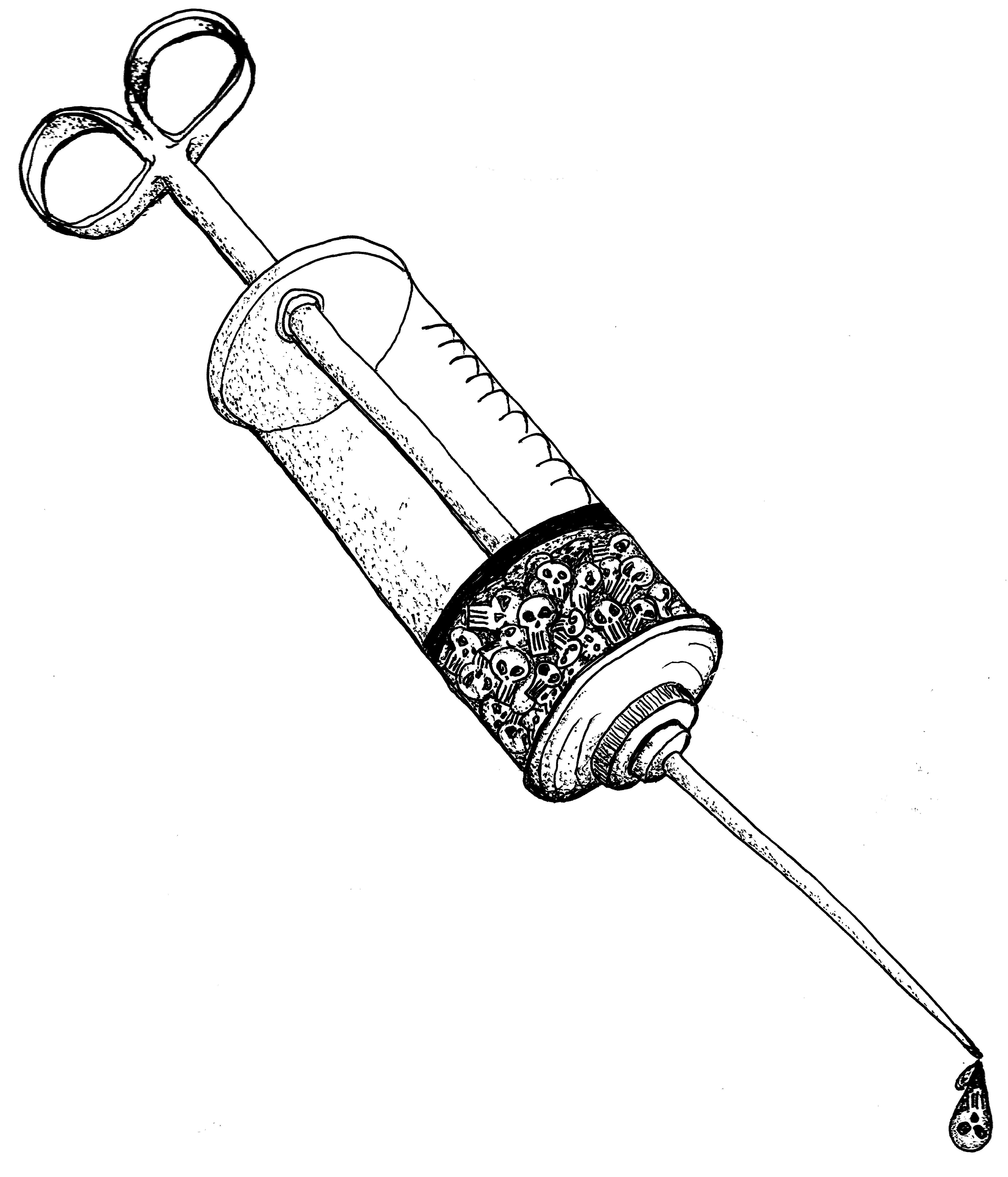 syringe clipart vintage