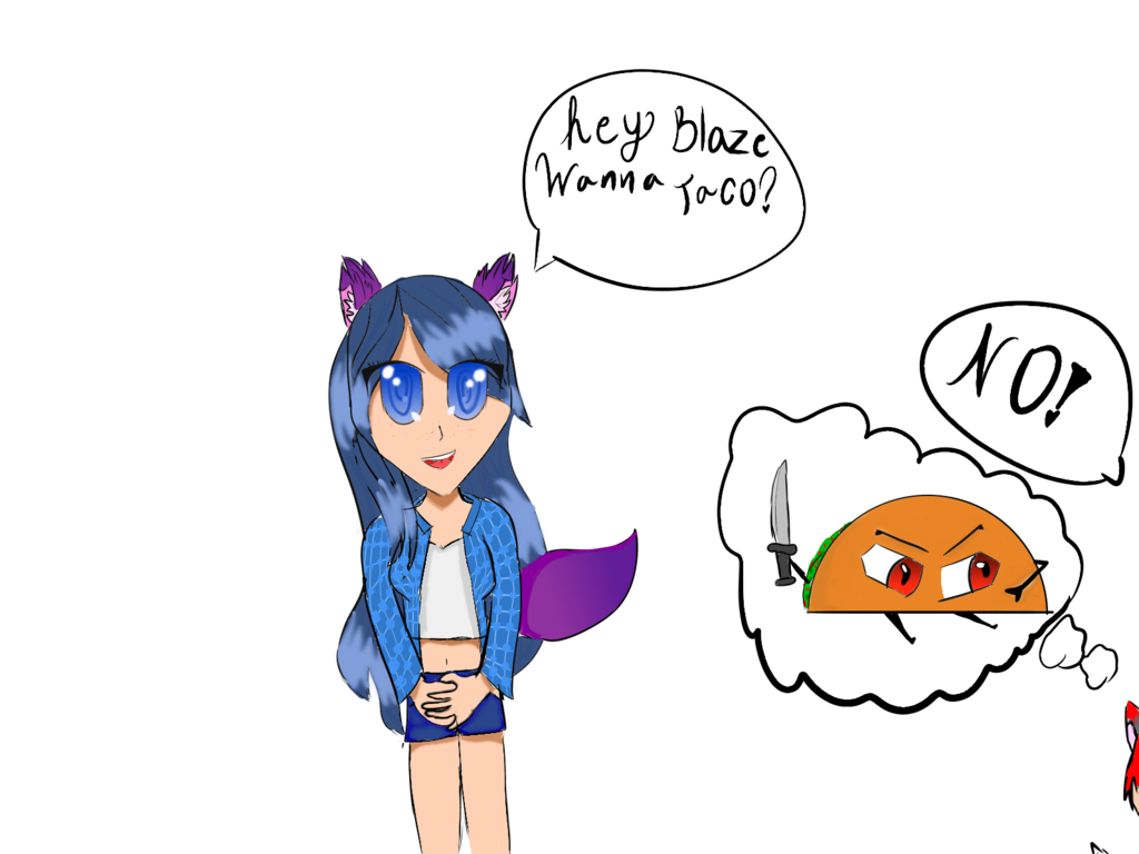Dottie from aphmau and. Tacos clipart drawn