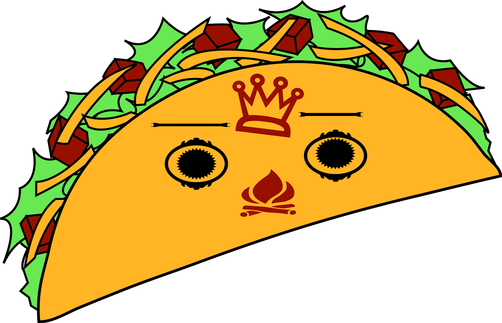Tacos clipart drawn. Visual design royal taco
