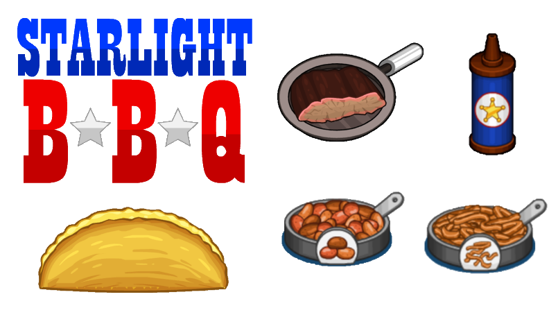 Image starlight bbq ingredients. Tacos clipart fast food