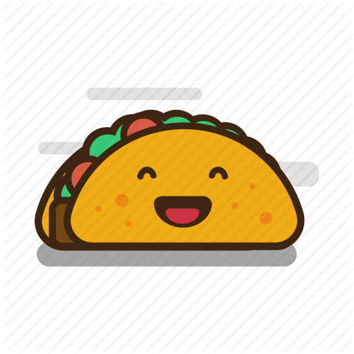 Tacos clipart fast food. Cartoon taco emoji emoticon