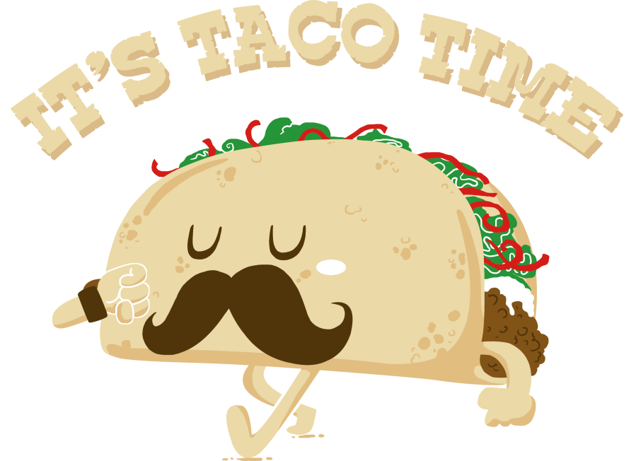 tacos clipart mustach