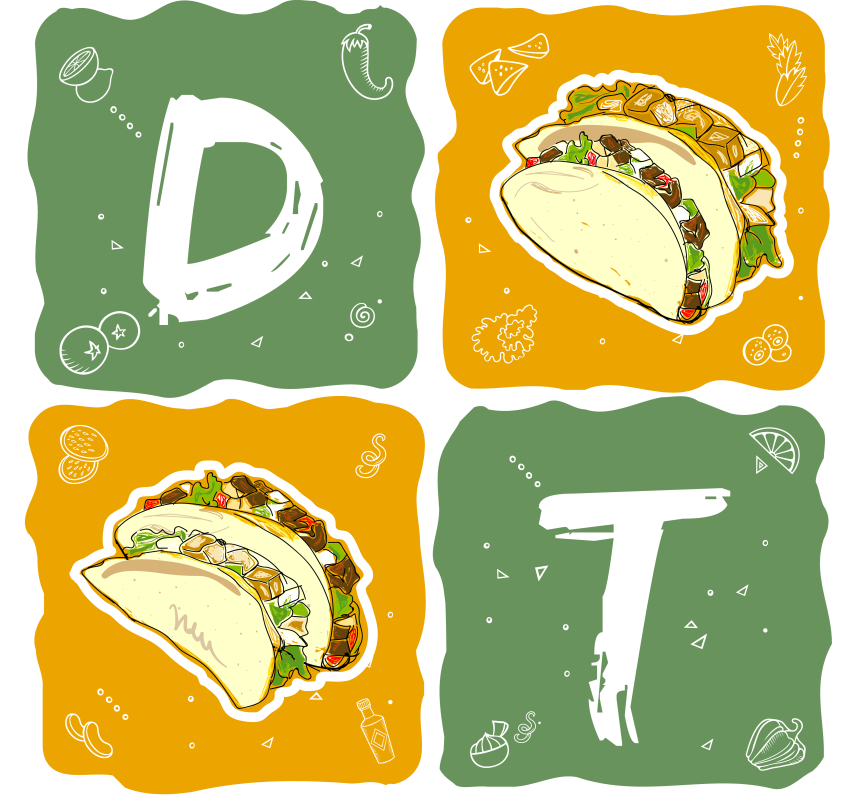 tacos clipart shredded lettuce