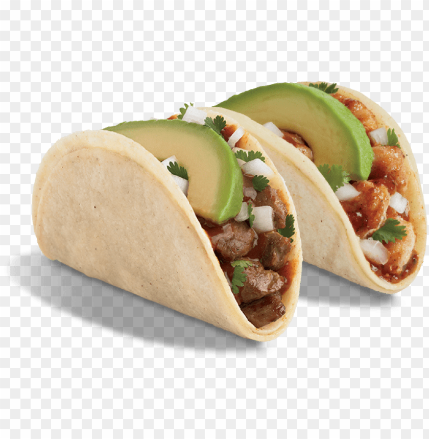 Taco del steak png. Tacos clipart shredded lettuce