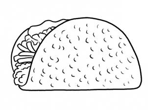 Taco at paintingvalley com. Tacos clipart sketch