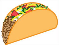 Tacos clipart taco dinner. Free 