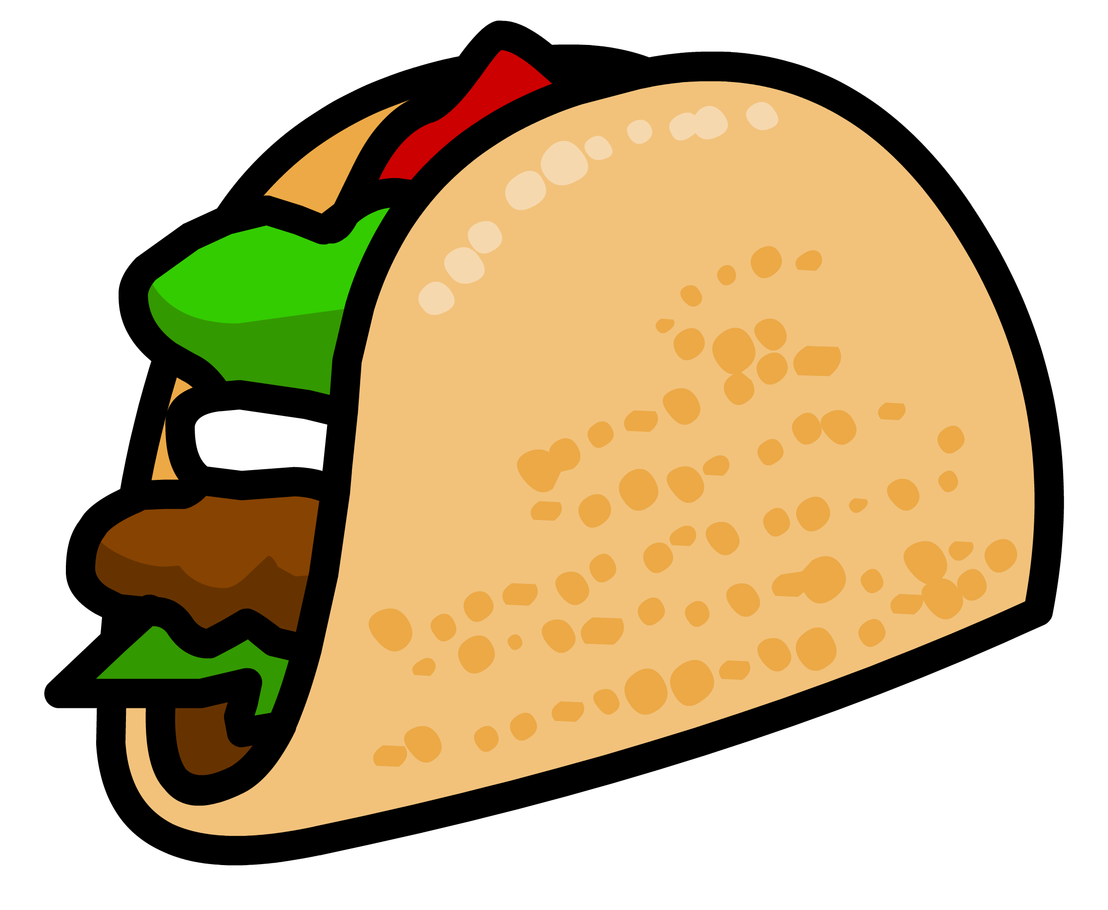 Pin club penguin wiki. Tacos clipart taco emoji