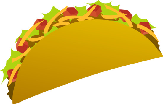 Tacos clipart vector. Art of a taco