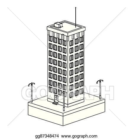 tall clipart building design