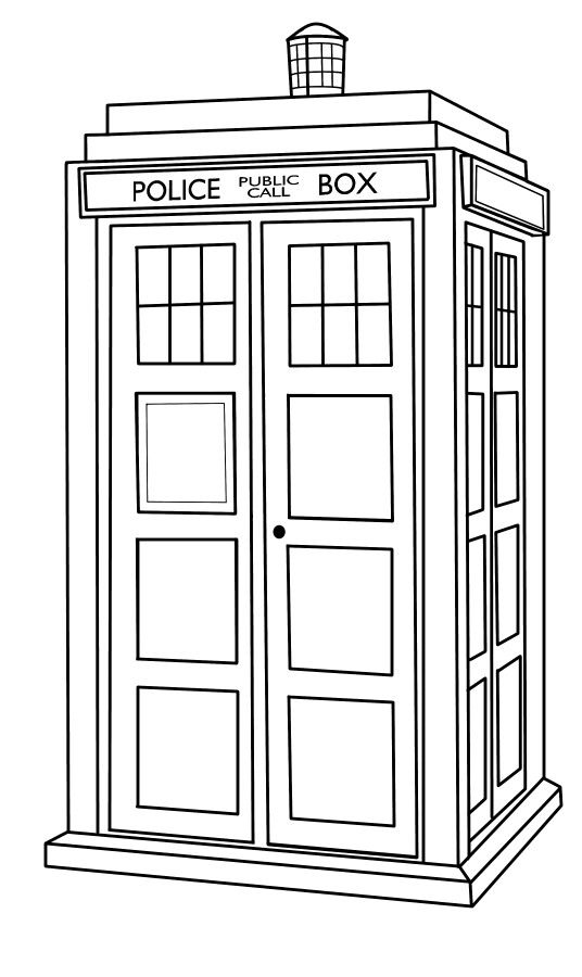 tardis clipart space drawing