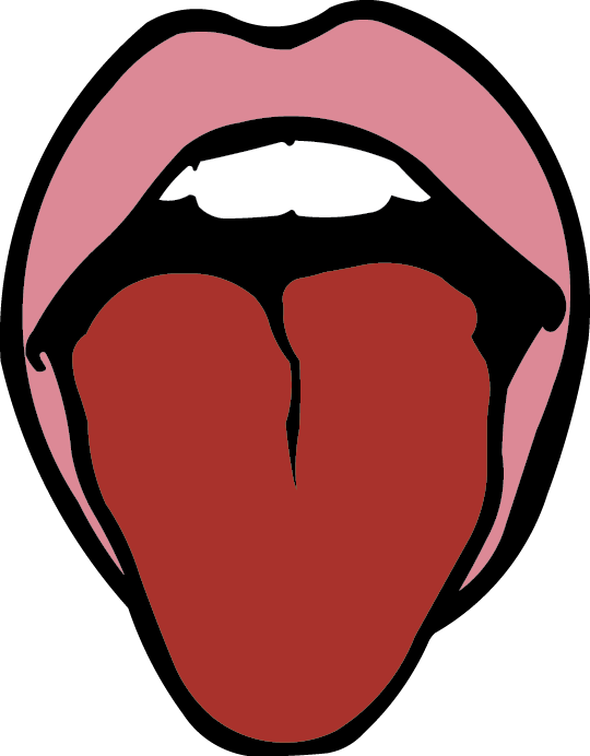 taste clipart lip tongue