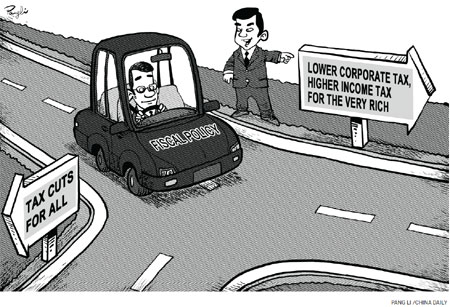 Lower corporate right approach. Tax clipart fiscal policy