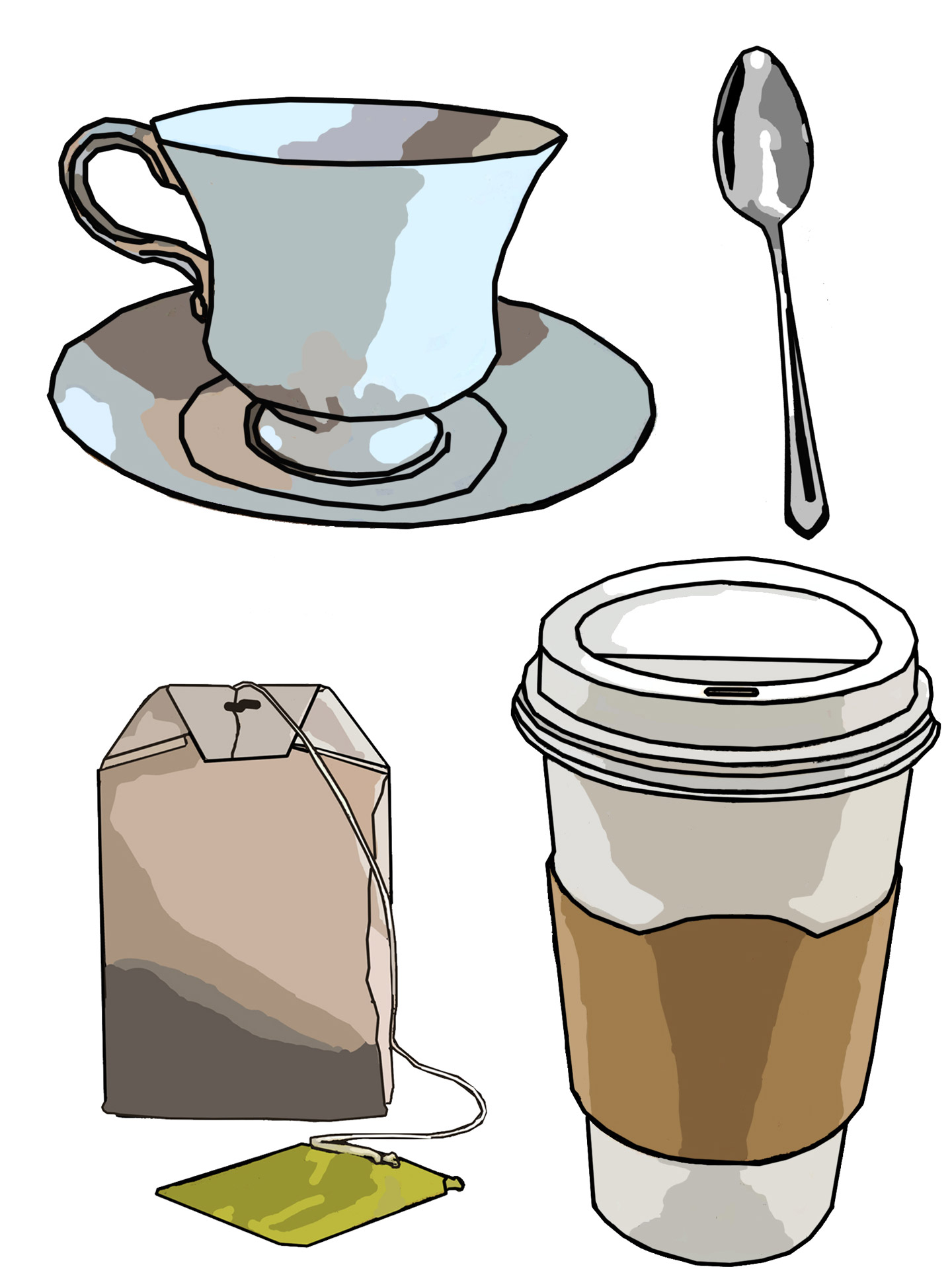 tea clipart coffe