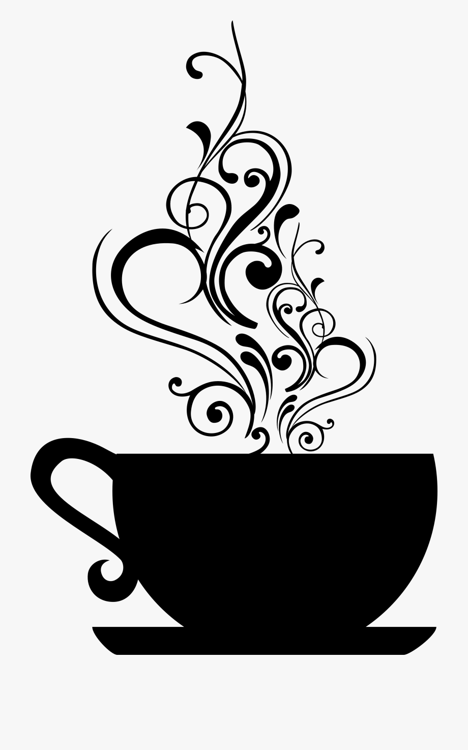 tea clipart cupblack