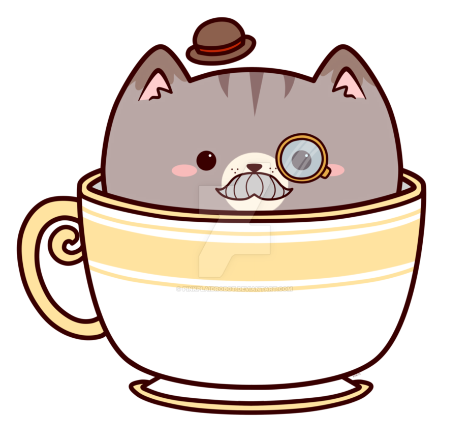 Tea clipart earl grey. Kitty charm design by